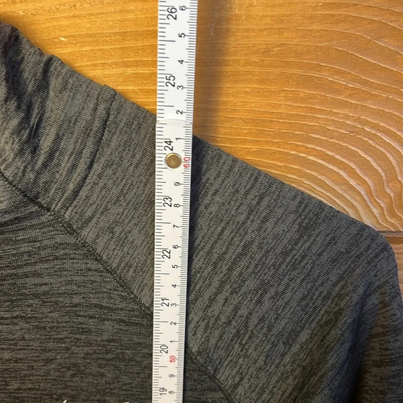 NIKE DRI FIT Women’s 1/4 Zip top shirt XS Grey/Black running long sleeve workout - Picture 3 of 11